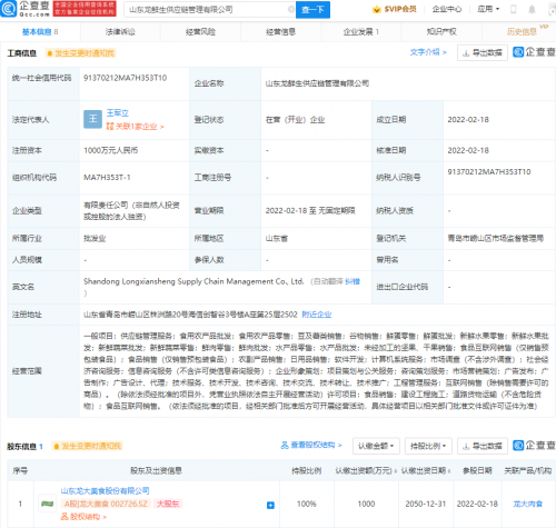 龍大美食布局上游 新設供應鏈管理公司劍指薯類銷售業(yè)務